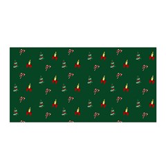 Christmas Background Satin Wrap 35  X 70 