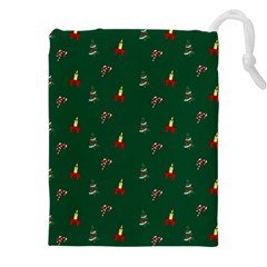 Christmas Background Drawstring Pouch (5xl)