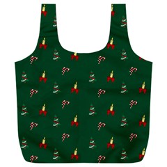 Christmas Background Full Print Recycle Bag (xxl)