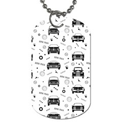 Pattern Retro Italy Cars Classic Dog Tag (one Side) by danenraven