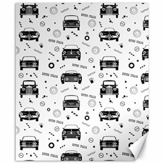 Pattern Retro Italy Cars Classic Canvas 8  X 10 