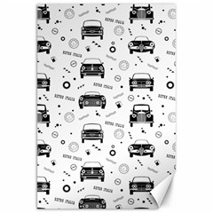 Pattern Retro Italy Cars Classic Canvas 20  X 30  by danenraven