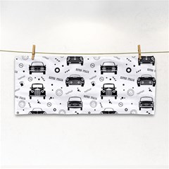 Pattern Retro Italy Cars Classic Hand Towel