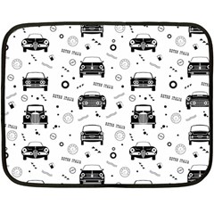 Pattern Retro Italy Cars Classic Fleece Blanket (mini)