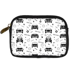 Pattern Retro Italy Cars Classic Digital Camera Leather Case by danenraven