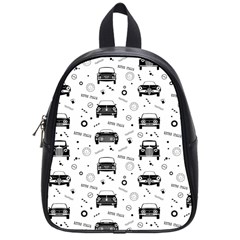 Pattern Retro Italy Cars Classic School Bag (small) by danenraven