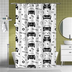 Pattern Retro Italy Cars Classic Shower Curtain 48  X 72  (small)  by danenraven