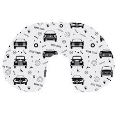 Pattern Retro Italy Cars Classic Travel Neck Pillow by danenraven