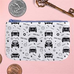 Pattern Retro Italy Cars Classic Large Coin Purse by danenraven