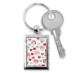 Lovely Owls Key Chain (rectangle) by ConteMonfrey