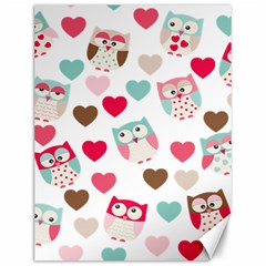 Lovely Owls Canvas 12  X 16  by ConteMonfrey