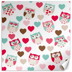 Lovely Owls Canvas 16  X 16  by ConteMonfrey