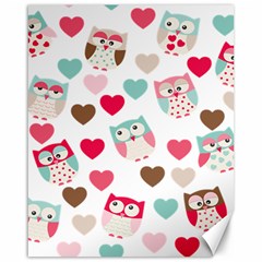 Lovely Owls Canvas 16  X 20  by ConteMonfrey