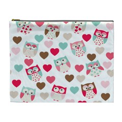 Lovely Owls Cosmetic Bag (xl) by ConteMonfrey