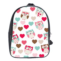 Lovely Owls School Bag (large) by ConteMonfrey