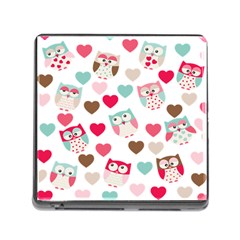 Lovely Owls Memory Card Reader (square 5 Slot) by ConteMonfrey