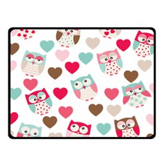 Lovely Owls Fleece Blanket (small) by ConteMonfrey