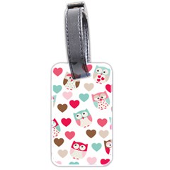 Lovely Owls Luggage Tag (two Sides) by ConteMonfrey