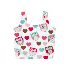 Lovely Owls Full Print Recycle Bag (s) by ConteMonfrey