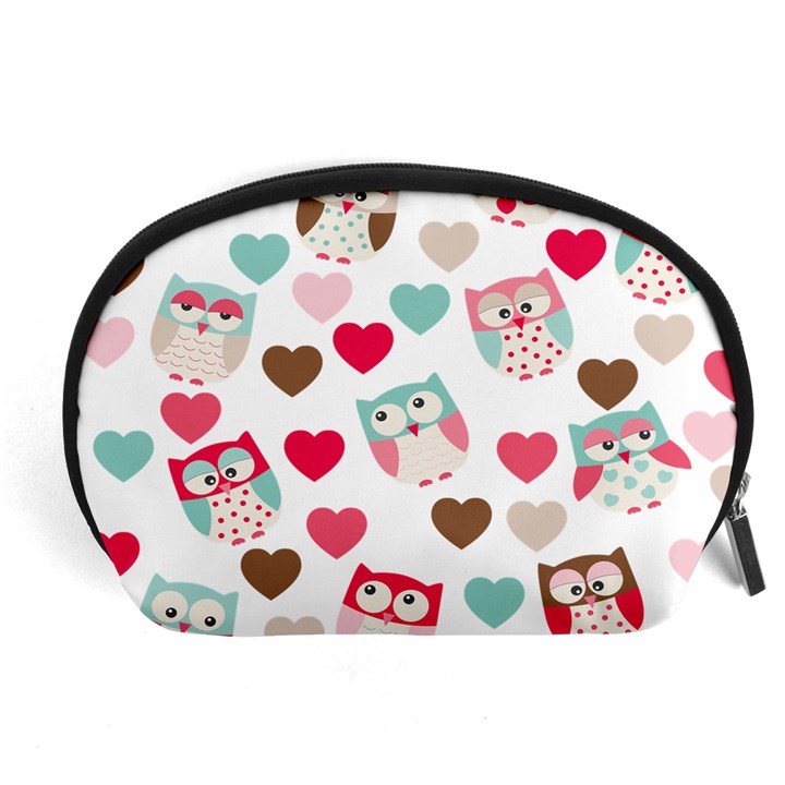 Lovely Owls Accessory Pouch (Large)