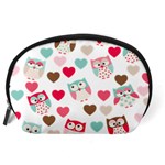 Lovely Owls Accessory Pouch (Large) Back