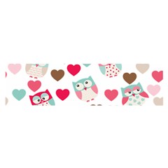 Lovely Owls Oblong Satin Scarf (16  X 60 ) by ConteMonfrey