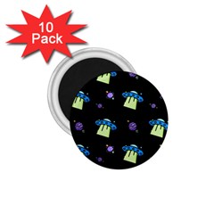 Illustration Cosmos Cosmo Rocket Spaceship -ufo 1 75  Magnets (10 Pack)  by danenraven