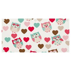 Lovely Owls Banner And Sign 4  X 2  by ConteMonfrey