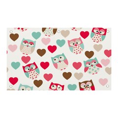 Lovely Owls Banner And Sign 5  X 3 