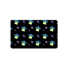 Illustration Cosmos Cosmo Rocket Spaceship -ufo Magnet (name Card) by danenraven