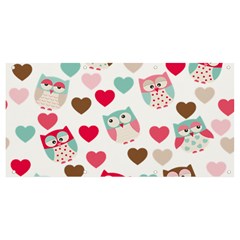 Lovely Owls Banner And Sign 8  X 4 