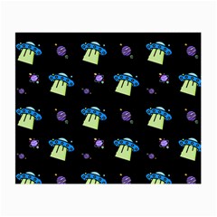 Illustration Cosmos Cosmo Rocket Spaceship -ufo Small Glasses Cloth by danenraven