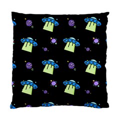 Illustration Cosmos Cosmo Rocket Spaceship -ufo Standard Cushion Case (one Side) by danenraven