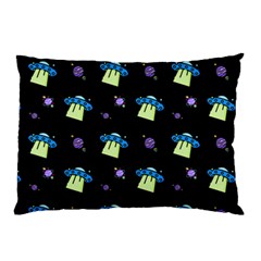 Illustration Cosmos Cosmo Rocket Spaceship -ufo Pillow Case by danenraven