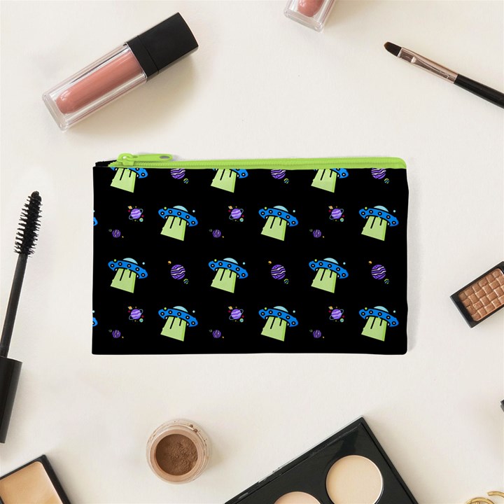 Illustration Cosmos Cosmo Rocket Spaceship -ufo Cosmetic Bag (XS)