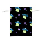 Illustration Cosmos Cosmo Rocket Spaceship -ufo Lightweight Drawstring Pouch (M) Front