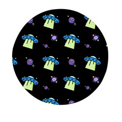 Illustration Cosmos Cosmo Rocket Spaceship -ufo Mini Round Pill Box (pack Of 5) by danenraven