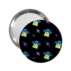 Illustration Cosmos Cosmo Rocket Spaceship Ufo 2 25  Handbag Mirrors by danenraven