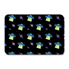 Illustration Cosmos Cosmo Rocket Spaceship Ufo Plate Mats by danenraven