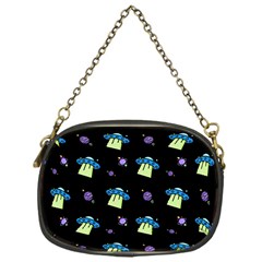 Illustration Cosmos Cosmo Rocket Spaceship Ufo Chain Purse (one Side) by danenraven