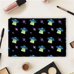 Illustration Cosmos Cosmo Rocket Spaceship Ufo Cosmetic Bag (Large) Front