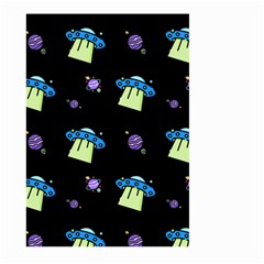 Illustration Cosmos Cosmo Rocket Spaceship Ufo Large Garden Flag (two Sides) by danenraven