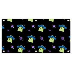 Illustration Cosmos Cosmo Rocket Spaceship Ufo Banner And Sign 4  X 2 