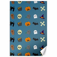 Halloween Cat Pumpkin Pattern Bat Horror Canvas 20  X 30  by danenraven