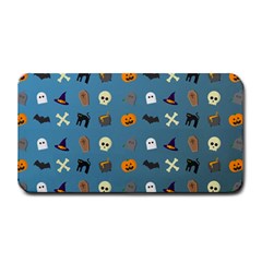 Halloween Cat Pumpkin Pattern Bat Horror Medium Bar Mats by danenraven