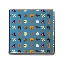 Halloween Cat Pumpkin Pattern Bat Horror Memory Card Reader (square 5 Slot) by danenraven