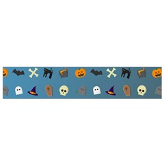 Halloween Cat Pumpkin Pattern Bat Horror Small Flano Scarf by danenraven