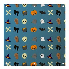 Halloween Cat Pumpkin Pattern Bat Horror Banner And Sign 4  X 4 