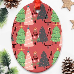 Christmas Tree Icon Ornament (oval) by danenraven