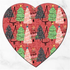 Christmas Tree Icon Jigsaw Puzzle (heart)